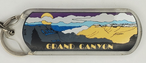 Vintage Two Sided Grand Canyon Arizona Landscape Acrylic Keychain Keyring by BCS - Picture 6 of 7