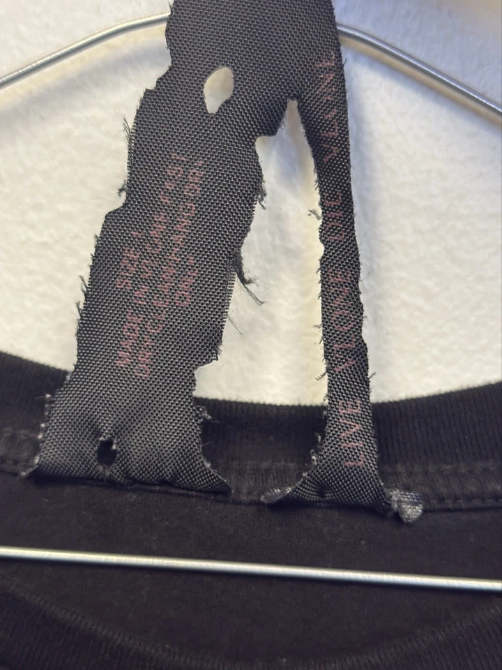 Camiseta Vlone X Navegación Buenas Intenciones Negra Púrpura Paloma Para Hombre Talla Grande Foto 3 de 4