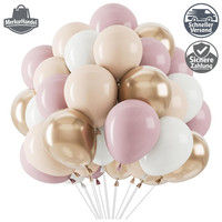 Luftballons Rosa Rosegold 68 StüCk Konfetti Ballons FüR Geburtstag Hochzeit Deko