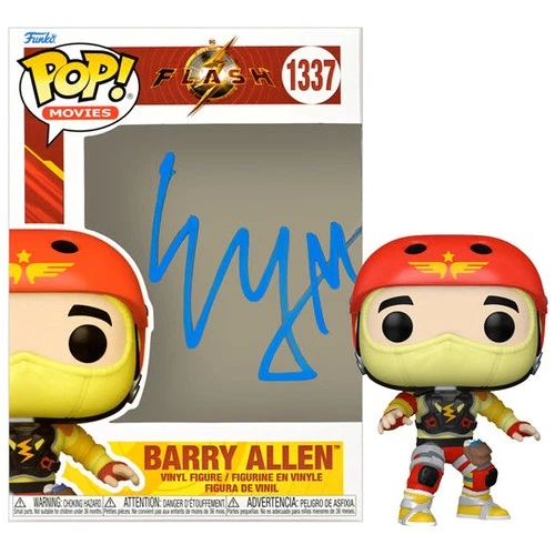 Ezra Miller Autographed The Flash Barry Allen Prototype #1337 POP! Vinyl Figure