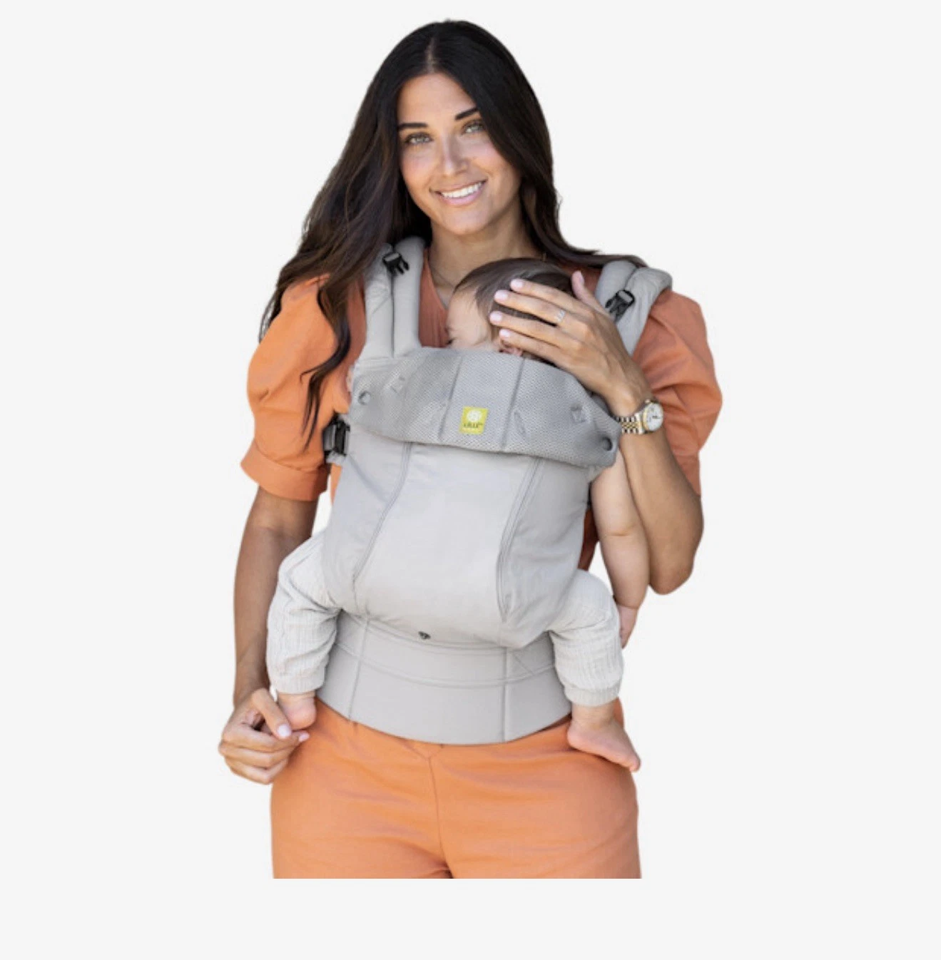 Lillebaby Complete Baby Carrier All Seasons in Stone 100 Cotton 3 D Mesh