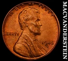 1945-D Lincoln Wheat Cent - Red Choice Gem Brilliant Unc  No Reserve  #G9300