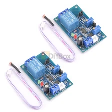 2PCS Photoresistor Relay Module 12V Light Detect Sensor Timmer Light Control New