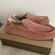OluKai Nohea Slipper Cedarwood Women's size 7 soft comfort leisure slip-ons