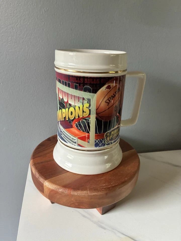Vintage 1998 Chicago Bulls NBA Champions Mug Michael Jordan Last Dance Era - Image 4 of 4