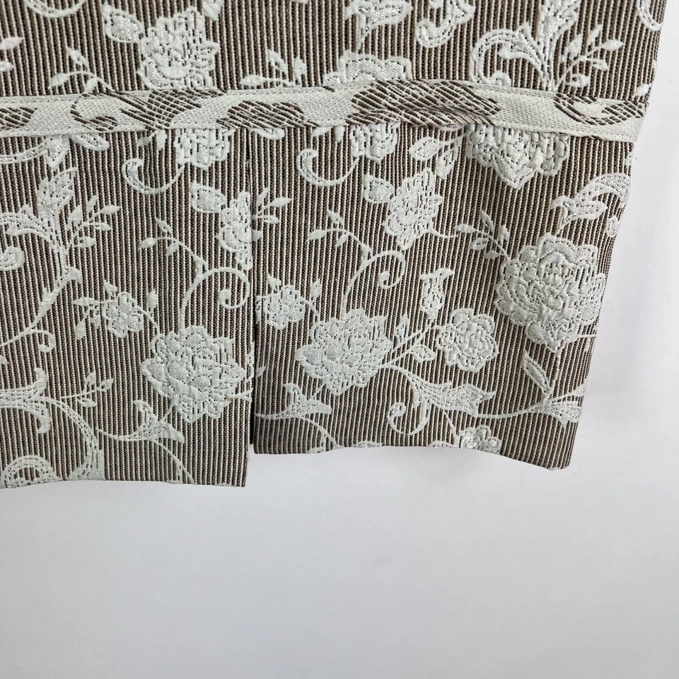 Falda floral plisada inferior Lauren Conrad C para mujer talla 12 33 tostado/blanco 32X21 Foto 2 de 4