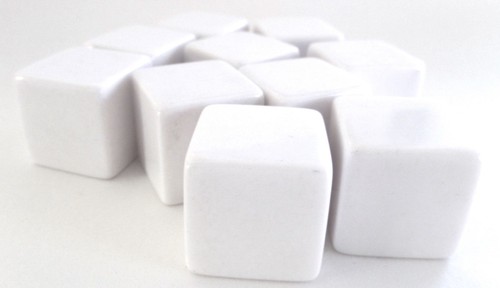 CATALIN WHITE CUBES White 15.72mm square by Bakelite Vintage - Picture 4 of 8