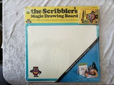 The Scribbler's Magic Drawing Board Whitman w/crayons So Hard To Find New