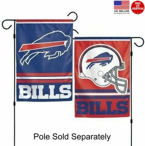 Buffalo Bills Double Garden Flag Outdoor Window