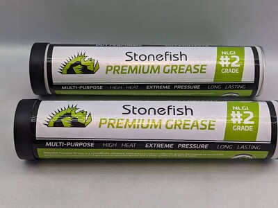  Lot of 2  Stonefish Premium Grease Automotive Wheel Bearing NLGI #2 14oz Tube