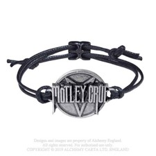 MOTELY CRUE - PENTAGRAM LOGO - ROPE BRACELET - BRAND NEW - HRWL455