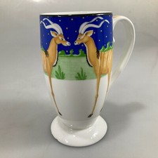 Hudson Middleton Kruger Antelope Bone China Tall Mug 10 oz Made in England