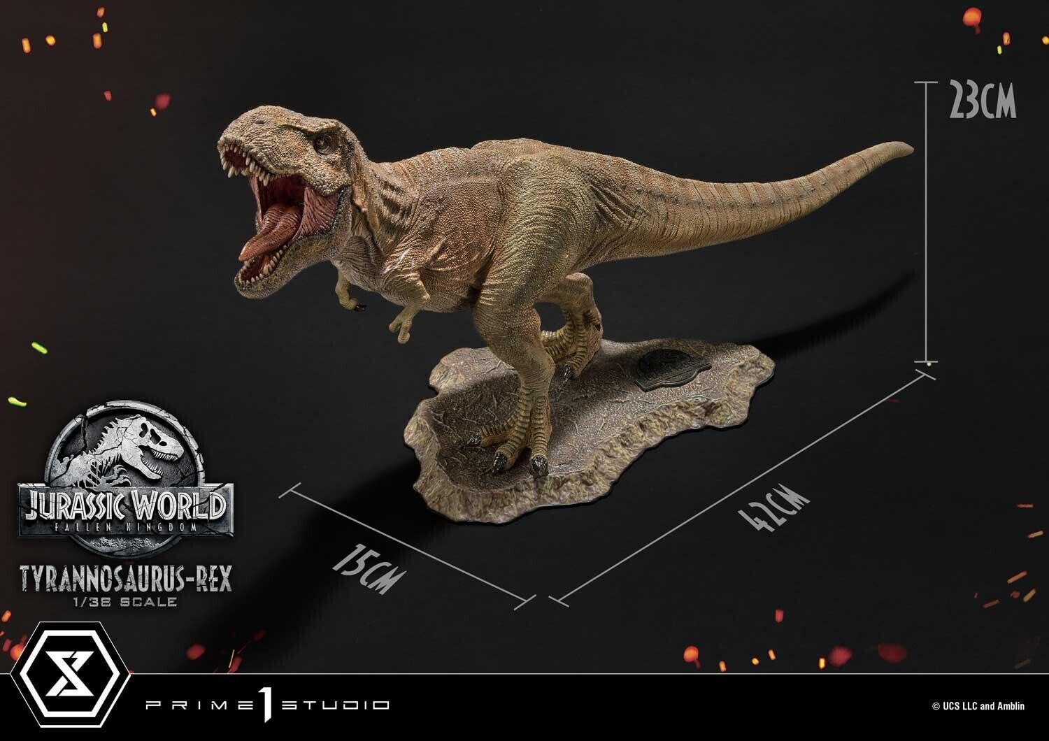 Jurassic World T-REX Prime Collectable Figure 1/38 Scale PCFJW-01