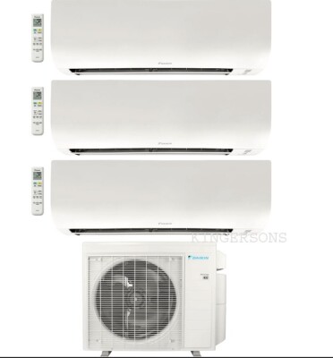 Daikin 9k + 9k + 18k Btu Tri Zone Ductless Split Heat Pump Air Conditioner~R32