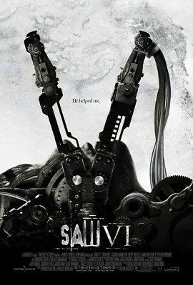 2009 Saw VI Movie Poster 11X17 Horror Jigsaw Tobin Bell Detective Hoffman   