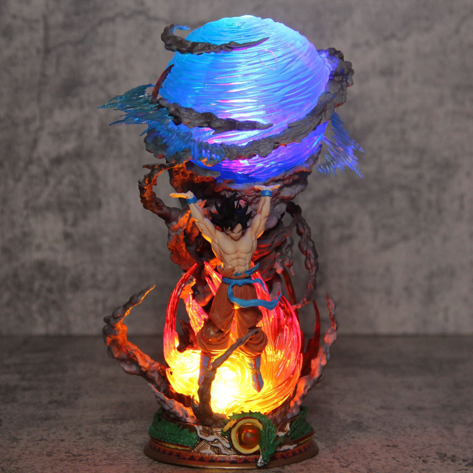 Figurine Dragon Ball Goku Genkidama Lumineuse de 25cm en PVC - 4