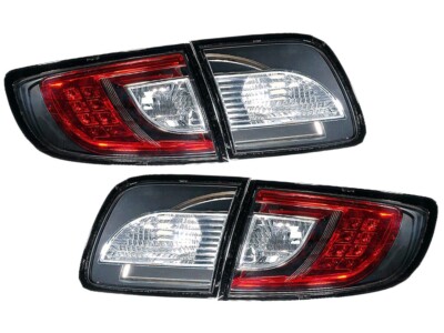 2003-2009 Mazda 3 Sedan 4D doors LED Tail lights LH+RH | Black