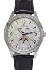 Jaeger LeCoultre Master Calendar Meteorite Steel Mens 39mm Watch Q1558421