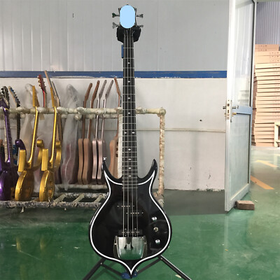 #ad #ad Gene Simmons Punisher Electric Bass Guitar Black Body 4 String HPL Fretboard $302.09