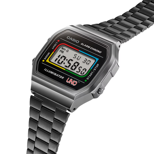 CASIO A168WEUC-1AER⎪A168WEUC-1A⎪Vintage ICONIC⎪Edición Wild Card UNO - Imagen 8 de 16