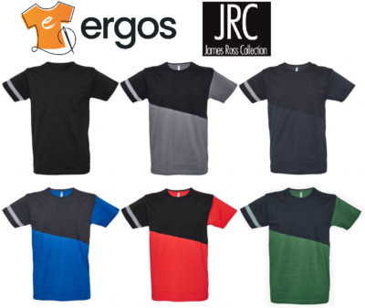 JRC T-Shirt MAASTRICHT 5 STÜCK 100% Baumwolle zweifarbig Rundhals Kurzarm Herren