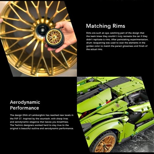 Technique Lamborghini Car Kit 1:8 – Collectible Engineering Toy Gift/Collectible - Picture 5 of 11