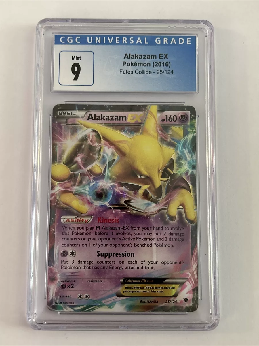  Pokemon - Alakazam-EX (25/124) - XY Fates Collide - Holo : Toys  & Games