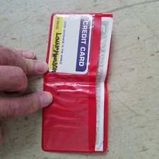 Vtg girls kids play wallet with credit card and cash money JJ