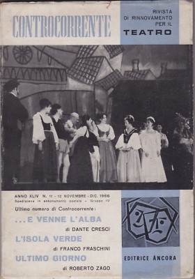 Gegenstrom, Anker, 1966, Zeitschrift, Theater, Dante Cresci, Roberto Zago