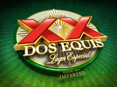 Dos Equis Beer Color Vinyl Decal Sticker Waterproof