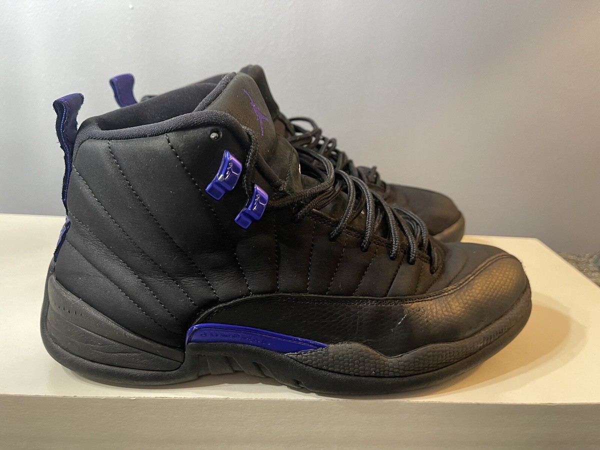 black 12s with purple