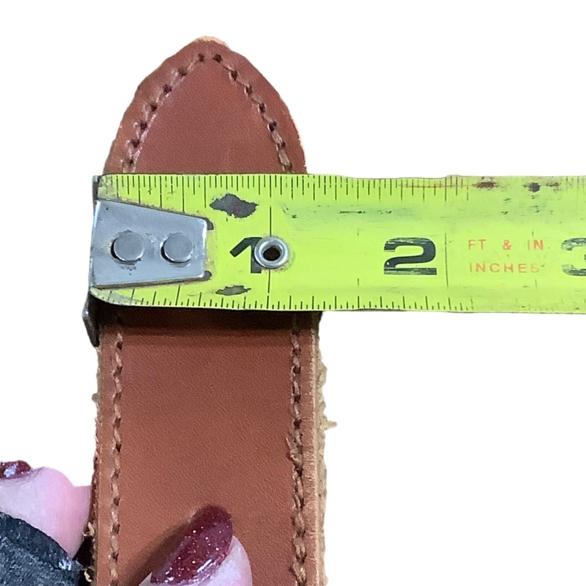 Vtg Express Campagnie Internationale Thin Leather Belt Women 