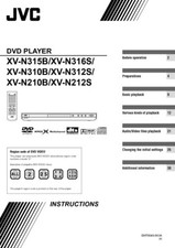 JVC XV-N210B XV-N212S XV-N310B DVD Player Owners Instruction Manual Reprint