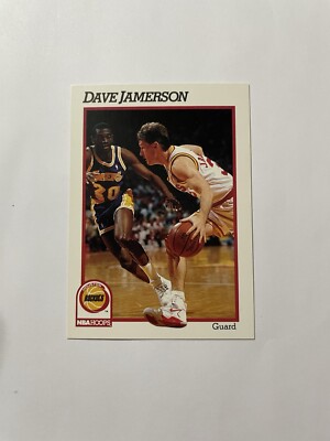 1991-92 NBA Hoops Basketball #370 Dave Jamerson Houston Rockets