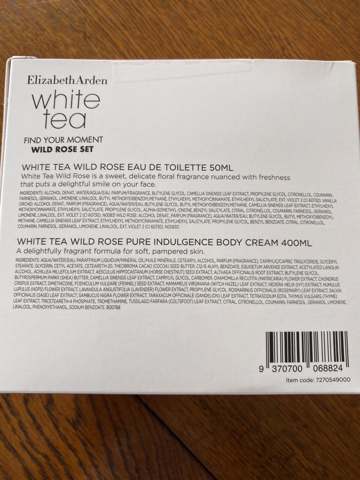 Elizabeth Arden White Tea Wild Rose Set eBay