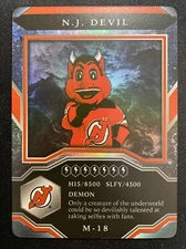 21-22 UD MVP Hockey Mascots M-18 N.J. Devil