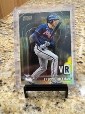 2021 Stadium Club Chrome Virtual Reality Gold Refractor 50/50 Freddie Freeman🔥