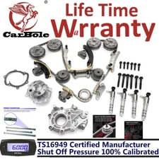 Fit EQUINOX CTS SRX 3.0 3.6L TIMING CHAIN KIT & WATER OIL PUMP + 4VVT CAM PHASER