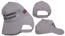 President Trump 2024 Make America Great White USA Letters Embroidered Cap Hat