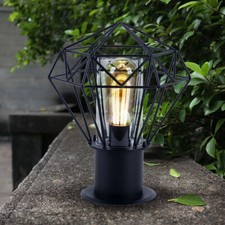 Lampe à Pied Lampe Lampadaire Retro Luminaires de Jardin Cage Balcon