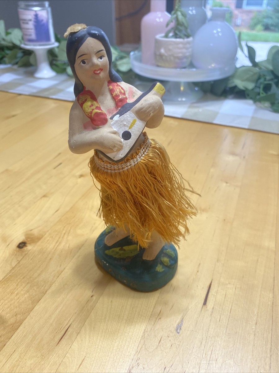 vintage authentic hawaii Aloha dashboard hula bobble dancer 1950s 