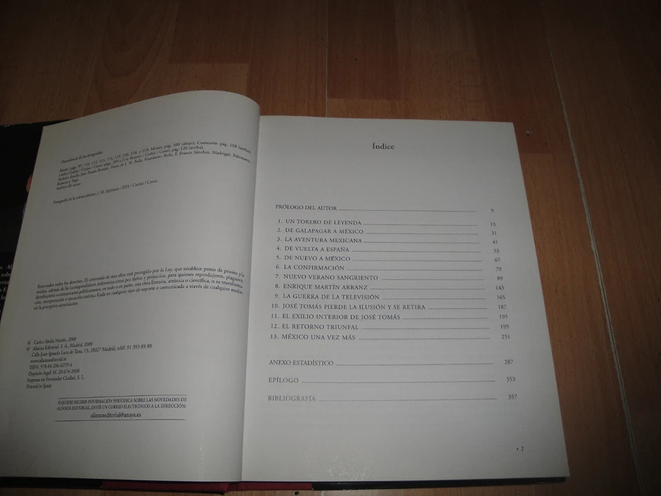 JOSE TOMAS UN TORERO DE LEYENDA LIBRO DE CARLOS ABELLA EN BUEN ESTADO - Imagen 2 de 3