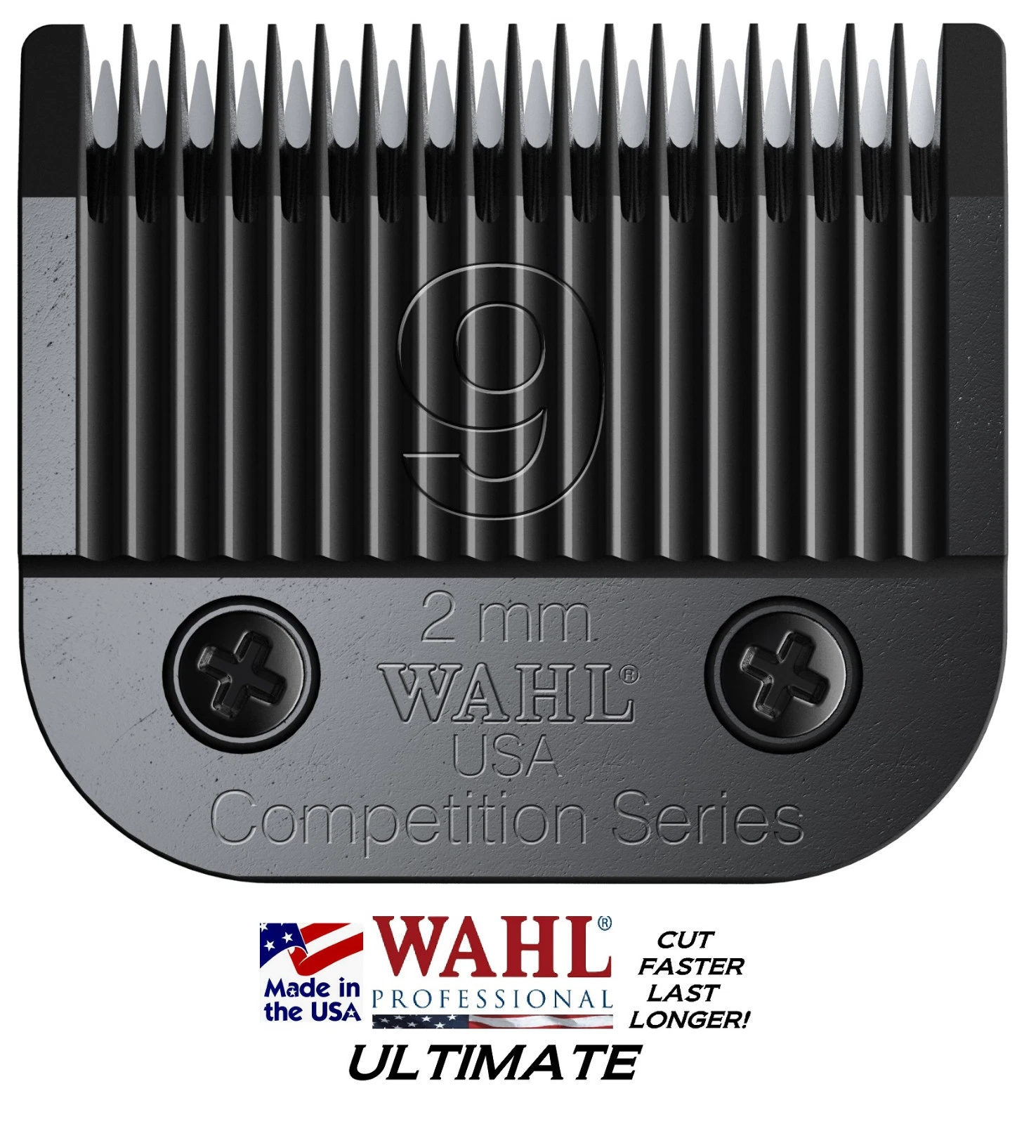 WAHL ULTIMATE COMPETITION Pet Grooming #9 BLADE*Fit Many Oster,Andis Clippers
