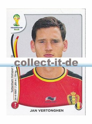 Panini WM Worldcup 2014 - Sticker 569 - Jan Vertonghen