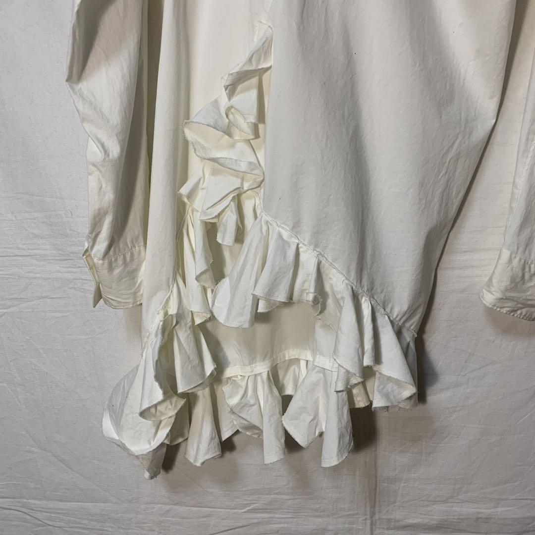 Ad2002 Comme Des Garcons Frill Shirt Blouse Japan Women Size Ad2002 Comme Des Garcons Frill Shirt Blouse Japan Women Size