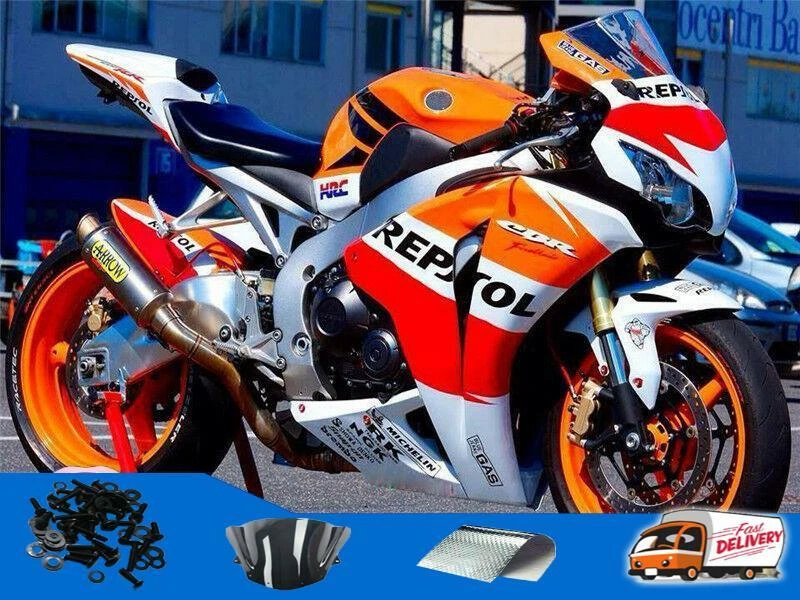 Fit for Honda CBR1000RR Orange White Repsol 2008 2011 Injection
