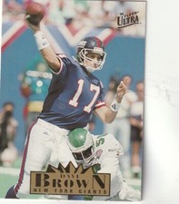 FREE SHIPPING-MINT-1995 Fleer Ultra Dave Brown #222 GIANTS