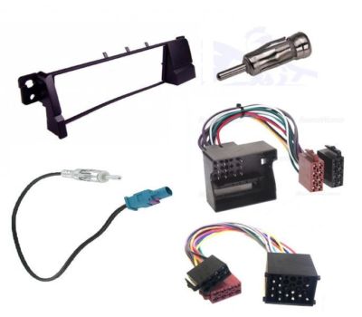 Facia Fascia Wiring Aerial Iso Surround Full Kit for Bmw 3 Series E46 99 Onward