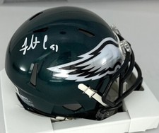 Eagles SB Champion FLETCHER COX Signed Riddell Speed Mini Helmet AUTO - BAS