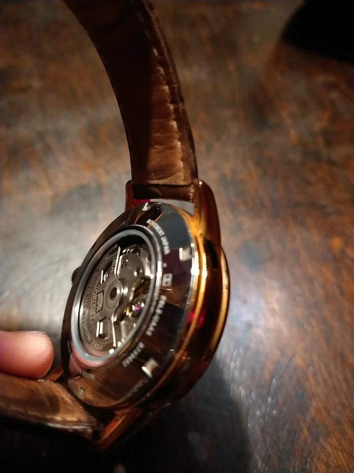 Reloj Automático Orient Star Moon Face Corazón Abierto Unisex 40mm Usado Foto 3 de 4